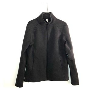 Lululemon Charcoal Zip Up with pockets, Size 12